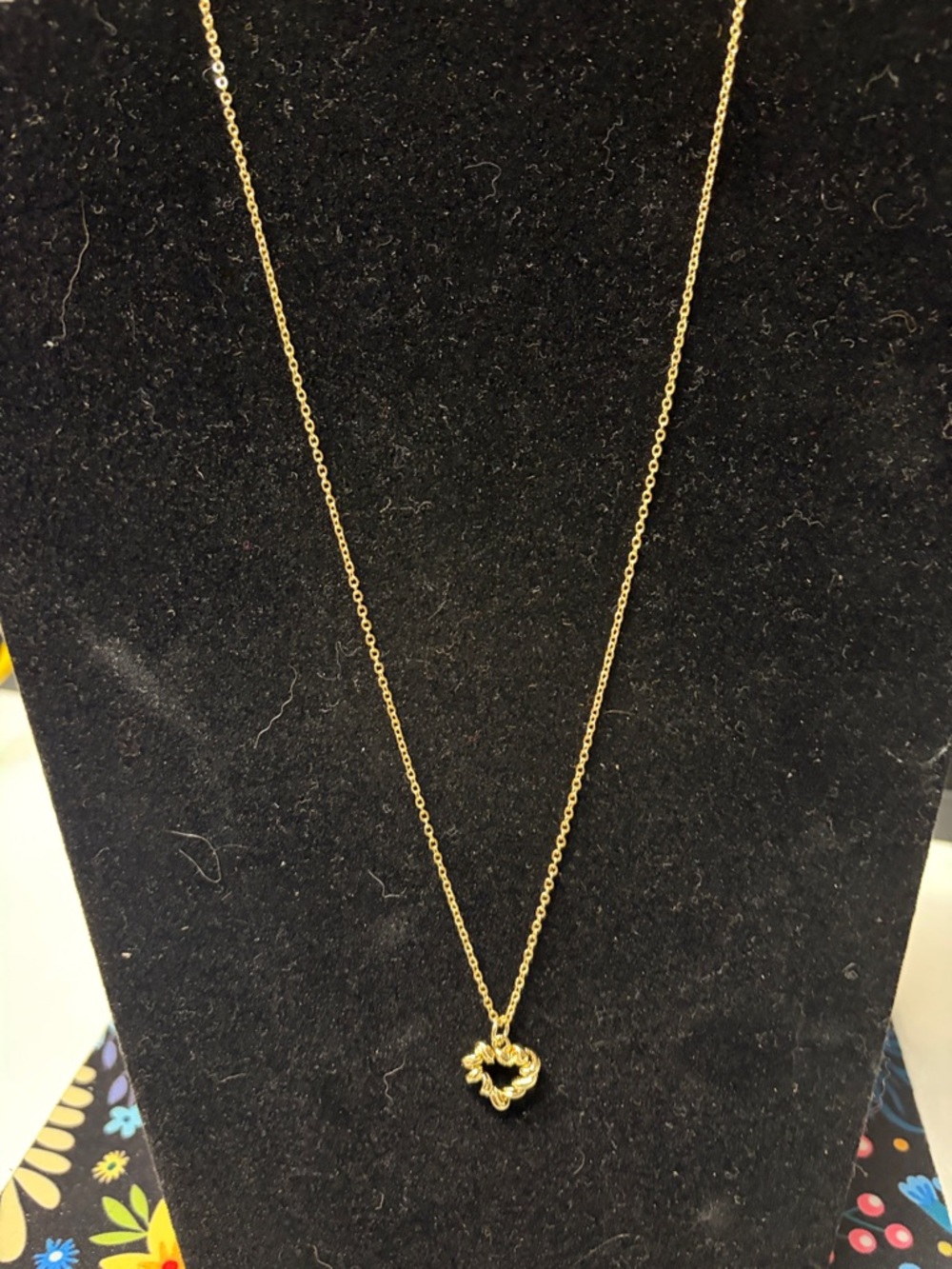 Gold Heart Knot Pendant Necklace - Women Jewelry